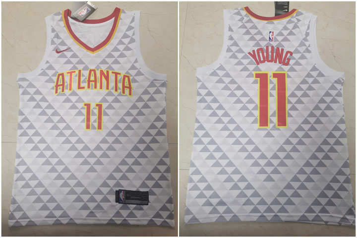 Hawks 11 Trae Young White Nike Swingman Jersey,We sell and wholesale Hawks 11 Trae Young White Nike Swingman Jersey on line form chian!